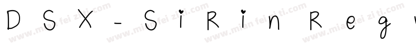 DSX-SiRin Regular字体转换